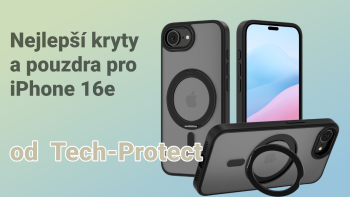 Moderní obaly a kryty Tech-Protect pro iPhone 16e s MagSafe technologií.