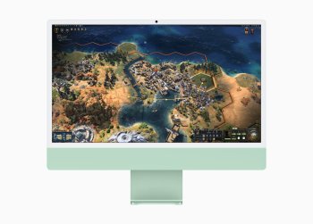 Díky výkonnému čipu M4 a pokročilému GPU umožňuje iMac plynulé hraní náročných titulů, jako je připravovaná Civilization VII