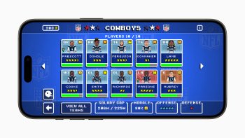 NFL Retro Bowl '25 od New Star Games: První NFL licencovaná hra na Apple Arcade, spojující retro grafiku a moderní fotbalový zážitek.