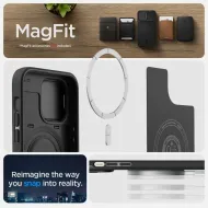 Pouzdro Spigen Optik Armor MagFit iPhone 14 Pro Max černé