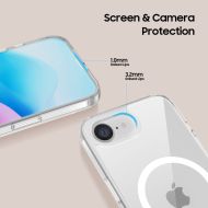 Kryt Tech-Protect FlexAir Hybrid MagSafe iPhone 16e čirý