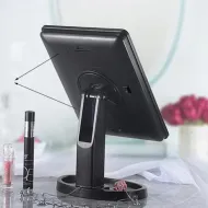 LED Mirror L16 Kosmetické make-up zrcátko černé