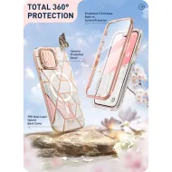 Pouzdro i-Blason Cosmo Mag iPhone 15 - Marble Pink