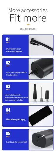 Inteligentní kompresor Joson Design CZCQ-101 Wireless Air Pump s powerbankou a svítilnou