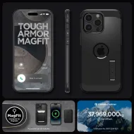 Pouzdro Spigen Tough Armor MagFit s MagSafe pro iPhone 15 Pro