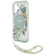 GUESS Flowers Pearl Strap MagSafe iPhone 16 Plus