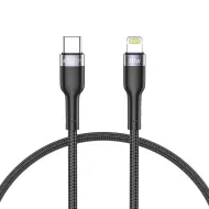 TECH-PROTECT ULTRABOOST Kabel USB-C / Lightning PD30W/3A 25cm černý