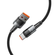 Kabel Tech-Protect UltraBoost YJ-0002 USB-A / USB-C 66W/6A 1m černý/šedý