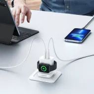 Nabíječka Veger W002E USB-A USB-C Apple Watch PD 20W + 2,5W