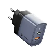 Nabíječka Forcell F-Energy VT-39 USB-C & USB-A GaN 45W 4A PD/QC4.0 šedá