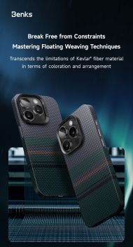 Benks Magnetic Armor Air Aurora Kevlar 600D iPhone 16 Pro Max