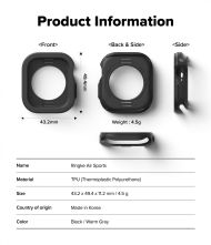 Kryt Ringke AirSports Apple Watch 10 (46mm) černý