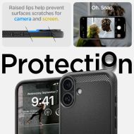 Spigen Rugged Armor MagFit MagSafe iPhone 16 Plus Matte Black