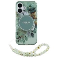 GUESS Flowers Pearl Strap MagSafe iPhone 16 Plus