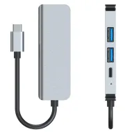 Tech-Protect V2-HUB Adapter 4in1 Grey