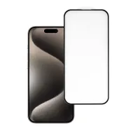 Tvrzené sklo HARD Full Glue 5D iPhone 15 Pro Max černé