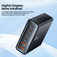 Stolní nabíječka Tech-Protect DC80W-GAN 6-PORT PD80W/QC3.0 černá