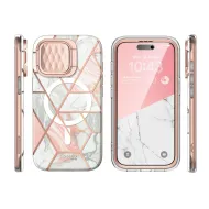 Pouzdro i-Blason Cosmo Mag iPhone 15 Pro Max - Marble Pink