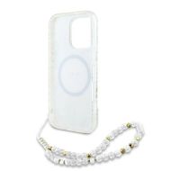 GUESS Flowers Allover Electro Pearl Strap MagSafe iPhone 16 Pro Max