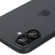 Spigen GLAStR EZ FIT OPTIK Pro 2-Pack: Ochrana fotoaparátu iPhone 16 Plus / 16 černá