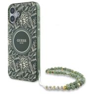 GUESS Flowers Allover Electro Pearl Strap MagSafe iPhone 16 Plus