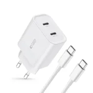 TECH-PROTECT C20W PD20W nabíječka do sítě + kabel USB-C / USB-C, bílá