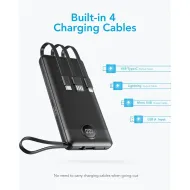 Powerbanka Veger C10 10000mAh (Micro USB + USB-C + Lightning) černá