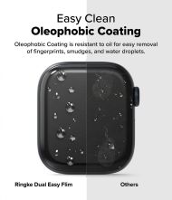 Ochranná fólie Ringke Dual Easy Film 3-Pack Apple Watch 10 (46mm) čirá