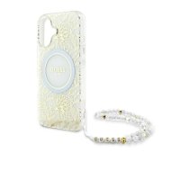 GUESS Flowers Allover Electro Pearl Strap MagSafe iPhone 16