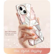 Pouzdro i-Blason Cosmo iPhone 14 Plus Marble Pink