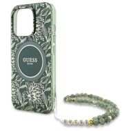 GUESS Flowers Allover Electro Pearl Strap MagSafe iPhone 16 Pro Max