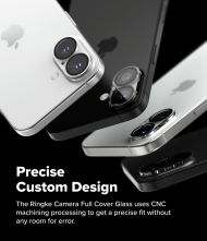 Ringke Camera Full Cover Glass 2-Pack: Ochrana fotoaparátu iPhone 16 / 16 Plus čirá