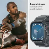 Odolný kryt s řemínkem Spigen Rugged Armor Pro na Apple Watch Series 4/5/6/SE (44mm)