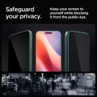 Spigen GLAStR EZ FIT Privacy 2-Pack Tvrzená skla iPhone 16 Pro Max