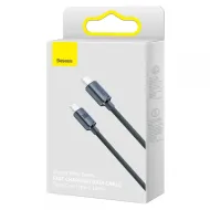 Kabel Baseus Crystal Shine USB-C / USB-C PD100W 1,2m černý