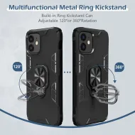 CASE Armor Ring  Apple iPhone 12 Pro Max černé