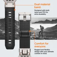 Řemínek Spigen DuraPro Armor na Apple Watch Series 10 (46mm) černý