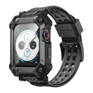 Supcase Unicorn Beetle Pro & Tempered Glass Apple Watch 4/5/6/7/8/9/SE (44/45mm) Black