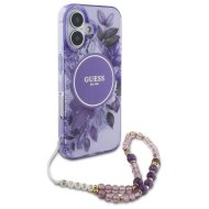 GUESS Flowers Pearl Strap MagSafe iPhone 16