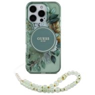 GUESS Flowers Pearl Strap MagSafe iPhone 16 Pro