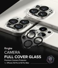 Ringke Camera Full Cover Glass 2-Pack: Ochrana fotoaparátu iPhone 16 Pro / 16 Pro Max čirá