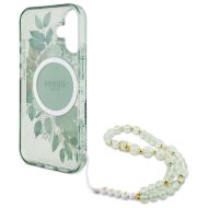 GUESS Flowers Pearl Strap MagSafe iPhone 16 Plus