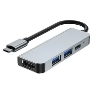 Tech-Protect V2-HUB Adapter 4in1 Grey