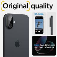 Spigen GLAStR OPTIK 2-Pack: Ochrana fotoaparátu iPhone 16 Plus / 16 black