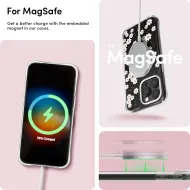 Pouzdro Cyrill Cecile Mag s MagSafe na iPhone 15 Pro Max - White Daisy