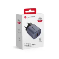 Nabíječka Forcell F-Energy VT-31 USB-C & USB-A GaN 33W 3A PD/QC4.0 šedá