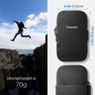 SPIGEN A702 DYNAMIC SHIELD - Černé sportovní pouzdro na ruku