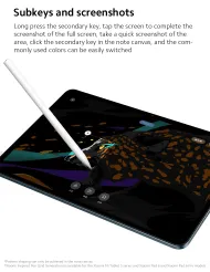 Pero Xiaomi Smart Pen 2. generace při psaní na Xiaomi Pad 6