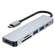 Tech-Protect V4-HUB Adapter 6in1 Grey