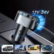 JOYROOM JR-CL05 72W 5 Multi-port (2PD+3QC3.0) Fast Car Charger